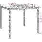 vidaXL 3-tlg. Garten-Essgruppe mit Kissen Grau Poly Rattan vidaXL 3-tlg. Garten-Essgruppe mit Kissen Grau Poly Rattan