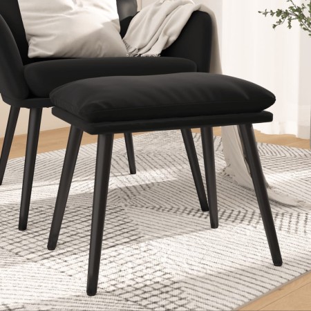 vidaXL Fußhocker Schwarz 45x29,5x35 cm Samt