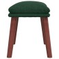 vidaXL Fußhocker Dunkelgrün 45x29,5x35 cm Stoff vidaXL Fußhocker Dunkelgrün 45x29,5x35 cm Stoff