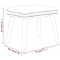 vidaXL Fußhocker Dunkelgrün 45x29,5x35 cm Stoff vidaXL Fußhocker Dunkelgrün 45x29,5x35 cm Stoff