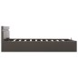 vidaXL Bett mit Bettkasten Hydraulisch LED Grau Kunstleder 180x200 cm vidaXL Bett mit Bettkasten Hydraulisch LED Grau Kunstleder 180x200 cm
