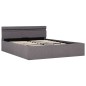 vidaXL Bett mit Bettkasten Hydraulisch mit LED Taupe Stoff 120x200 cm vidaXL Bett mit Bettkasten Hydraulisch mit LED Taupe Stoff 120x200 cm