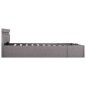 vidaXL Bett mit Bettkasten Hydraulisch mit LED Taupe Stoff 120x200 cm vidaXL Bett mit Bettkasten Hydraulisch mit LED Taupe Stoff 120x200 cm