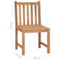 Gartenstühle 8 Stk. mit Kissen Massivholz Teak Gartenstühle 8 Stk. mit Kissen Massivholz Teak