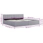 vidaXL Stauraumbett Hydraulisch Hellgrau Stoff 180×200 cm vidaXL Stauraumbett Hydraulisch Hellgrau Stoff 180×200 cm