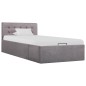 vidaXL Stauraumbett Hydraulisch Taupe Stoff 100×200 cm vidaXL Stauraumbett Hydraulisch Taupe Stoff 100×200 cm
