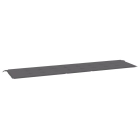 vidaXL Gartenbank-Auflage Anthrazit 200x50x3 cm Oxford-Gewebe