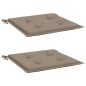 vidaXL Gartenstuhl-Kissen 2 Stk. Taupe 50x50x3 cm Oxford-Gewebe vidaXL Gartenstuhl-Kissen 2 Stk. Taupe 50x50x3 cm Oxford-Gewebe
