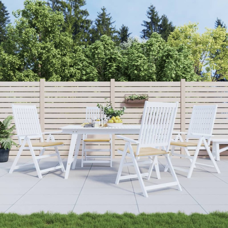 vidaXL Gartenstuhl-Kissen 4 Stk. Beige 40x40x3 cm Oxford-Gewebe vidaXL Gartenstuhl-Kissen 4 Stk. Beige 40x40x3 cm Oxford-Gewebe