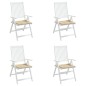 vidaXL Gartenstuhl-Kissen 4 Stk. Beige 40x40x3 cm Oxford-Gewebe vidaXL Gartenstuhl-Kissen 4 Stk. Beige 40x40x3 cm Oxford-Gewebe