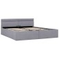 vidaXL Bett mit Bettkasten Hydraulisch LED Hellgrau Stoff 180x200 cm vidaXL Bett mit Bettkasten Hydraulisch LED Hellgrau Stoff 180x200 cm