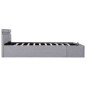 vidaXL Bett mit Bettkasten Hydraulisch LED Hellgrau Stoff 180x200 cm vidaXL Bett mit Bettkasten Hydraulisch LED Hellgrau Stoff 180x200 cm