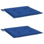 vidaXL Gartenstuhl-Kissen 2 Stk. Königsblau 40x40x3 cm Oxford-Gewebe