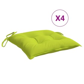 vidaXL Stuhlkissen 4 Stk. Hellgrün 40x40x7 cm Oxford-Gewebe