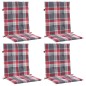 vidaXL Gartenstuhlauflagen für Niedriglehner 4 Stk. 100x50x3 cm vidaXL Gartenstuhlauflagen für Niedriglehner 4 Stk. 100x50x3 cm
