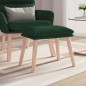vidaXL Fußhocker Dunkelgrün 45x29,5x35 cm Stoff vidaXL Fußhocker Dunkelgrün 45x29,5x35 cm Stoff