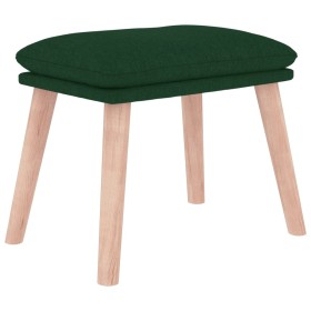 vidaXL Fußhocker Dunkelgrün 45x29,5x35 cm Stoff