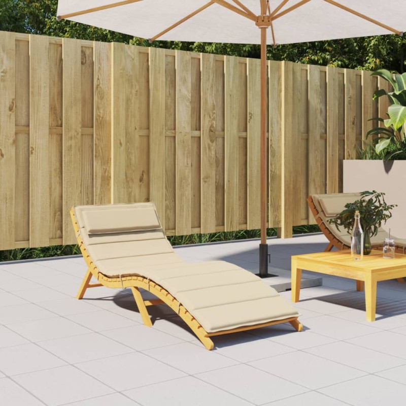 vidaXL Sonnenliegen-Auflage Beige 180x60x3 cm Oxford-Gewebe vidaXL Sonnenliegen-Auflage Beige 180x60x3 cm Oxford-Gewebe