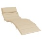 vidaXL Sonnenliegen-Auflage Beige 180x60x3 cm Oxford-Gewebe vidaXL Sonnenliegen-Auflage Beige 180x60x3 cm Oxford-Gewebe