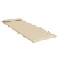 vidaXL Sonnenliegen-Auflage Beige 180x60x3 cm Oxford-Gewebe vidaXL Sonnenliegen-Auflage Beige 180x60x3 cm Oxford-Gewebe