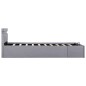 vidaXL Bett mit Bettkasten Hydraulisch LED Hellgrau Stoff 100x200 cm vidaXL Bett mit Bettkasten Hydraulisch LED Hellgrau Stoff 100x200 cm