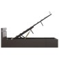 vidaXL Bett mit Bettkasten Hydraulisch LED Grau Kunstleder 140x200 cm vidaXL Bett mit Bettkasten Hydraulisch LED Grau Kunstleder 140x200 cm