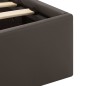 vidaXL Bett mit Bettkasten Hydraulisch LED Grau Kunstleder 140x200 cm vidaXL Bett mit Bettkasten Hydraulisch LED Grau Kunstleder 140x200 cm