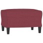 vidaXL 3-Sitzer-Sofa mit Hocker Weinrot 180 cm Stoff vidaXL 3-Sitzer-Sofa mit Hocker Weinrot 180 cm Stoff