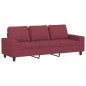 vidaXL 3-Sitzer-Sofa mit Hocker Weinrot 180 cm Stoff vidaXL 3-Sitzer-Sofa mit Hocker Weinrot 180 cm Stoff