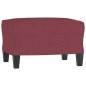 vidaXL 3-Sitzer-Sofa mit Hocker Weinrot 180 cm Stoff vidaXL 3-Sitzer-Sofa mit Hocker Weinrot 180 cm Stoff