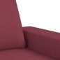 vidaXL 3-Sitzer-Sofa mit Hocker Weinrot 180 cm Stoff vidaXL 3-Sitzer-Sofa mit Hocker Weinrot 180 cm Stoff