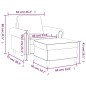 vidaXL Sessel mit Hocker Gelb 60 cm Samt vidaXL Sessel mit Hocker Gelb 60 cm Samt