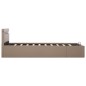 vidaXL Stauraumbett mit LED Cappuccino-Braun Kunstleder 120×200cm vidaXL Stauraumbett mit LED Cappuccino-Braun Kunstleder 120×200cm