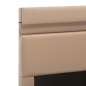 vidaXL Stauraumbett mit LED Cappuccino-Braun Kunstleder 120×200cm vidaXL Stauraumbett mit LED Cappuccino-Braun Kunstleder 120×200cm