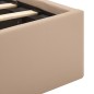 vidaXL Stauraumbett mit LED Cappuccino-Braun Kunstleder 120×200cm vidaXL Stauraumbett mit LED Cappuccino-Braun Kunstleder 120×200cm