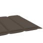 vidaXL Sonnenliegen 2 Stk. mit Auflagen Taupe Massivholz Teak vidaXL Sonnenliegen 2 Stk. mit Auflagen Taupe Massivholz Teak