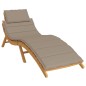 vidaXL Sonnenliegen-Auflage Taupe 186x58x3 cm Oxford-Gewebe vidaXL Sonnenliegen-Auflage Taupe 186x58x3 cm Oxford-Gewebe