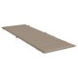 vidaXL Sonnenliegen-Auflage Taupe 186x58x3 cm Oxford-Gewebe vidaXL Sonnenliegen-Auflage Taupe 186x58x3 cm Oxford-Gewebe