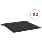 vidaXL Gartenstuhl-Kissen 2 Stk. Schwarz 40x40x3 cm Oxford-Gewebe vidaXL Gartenstuhl-Kissen 2 Stk. Schwarz 40x40x3 cm Oxford-Gewebe