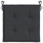 vidaXL Gartenstuhl-Kissen 2 Stk. Schwarz 40x40x3 cm Oxford-Gewebe vidaXL Gartenstuhl-Kissen 2 Stk. Schwarz 40x40x3 cm Oxford-Gewebe