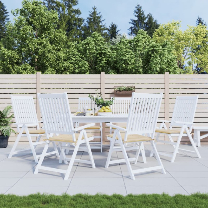 vidaXL Gartenstuhl-Kissen 6 Stk. Beige 40x40x3 cm Oxford-Gewebe vidaXL Gartenstuhl-Kissen 6 Stk. Beige 40x40x3 cm Oxford-Gewebe