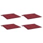 vidaXL Gartenstuhl-Kissen 4 Stk. Weinrot 40x40x3 cm Oxford-Gewebe vidaXL Gartenstuhl-Kissen 4 Stk. Weinrot 40x40x3 cm Oxford-Gewebe