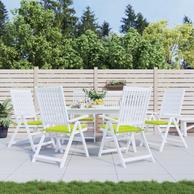 vidaXL Gartenstuhl-Kissen 6 Stk. Hellgrün 40x40x3 cm Oxford-Gewebe