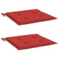 vidaXL Gartenstuhl-Kissen 2 Stk. Rot 40x40x3 cm Oxford-Gewebe vidaXL Gartenstuhl-Kissen 2 Stk. Rot 40x40x3 cm Oxford-Gewebe