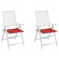 vidaXL Gartenstuhl-Kissen 2 Stk. Rot 40x40x3 cm Oxford-Gewebe vidaXL Gartenstuhl-Kissen 2 Stk. Rot 40x40x3 cm Oxford-Gewebe