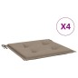 vidaXL Gartenstuhl-Kissen 4 Stk. Taupe 50x50x3 cm Oxford-Gewebe vidaXL Gartenstuhl-Kissen 4 Stk. Taupe 50x50x3 cm Oxford-Gewebe