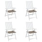 vidaXL Gartenstuhl-Kissen 4 Stk. Taupe 50x50x3 cm Oxford-Gewebe vidaXL Gartenstuhl-Kissen 4 Stk. Taupe 50x50x3 cm Oxford-Gewebe
