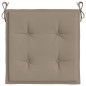 vidaXL Gartenstuhl-Kissen 4 Stk. Taupe 50x50x3 cm Oxford-Gewebe vidaXL Gartenstuhl-Kissen 4 Stk. Taupe 50x50x3 cm Oxford-Gewebe