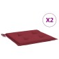 vidaXL Gartenstuhl-Kissen 2 Stk. Weinrot 50x50x3 cm Oxford-Gewebe vidaXL Gartenstuhl-Kissen 2 Stk. Weinrot 50x50x3 cm Oxford-Gewebe