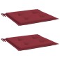 vidaXL Gartenstuhl-Kissen 2 Stk. Weinrot 50x50x3 cm Oxford-Gewebe vidaXL Gartenstuhl-Kissen 2 Stk. Weinrot 50x50x3 cm Oxford-Gewebe